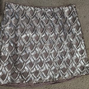 Gold/Tan Sequin Skirt